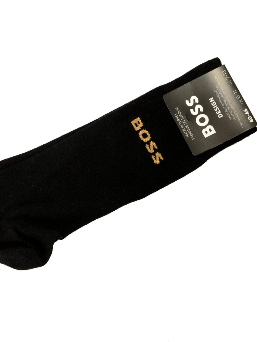 Hugo Boss Men's Black Logo Dress Socks sz 7-13